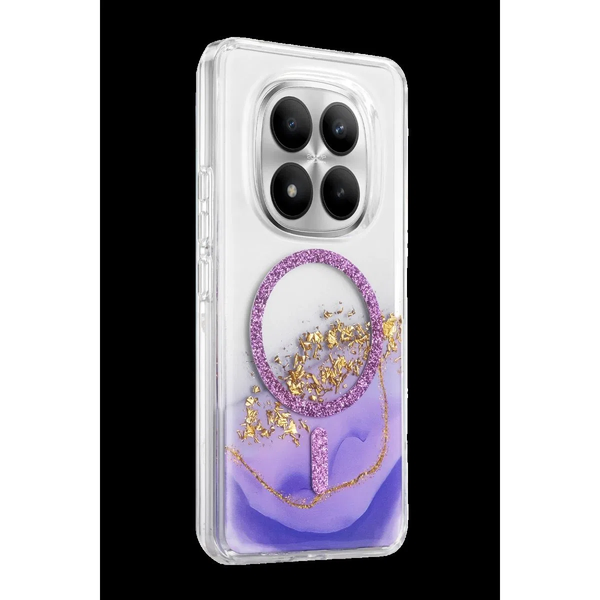 Onegif Xiaomi Redmi Note 15 Pro 4g Lotus Simli Magsafe Kapak - Mor