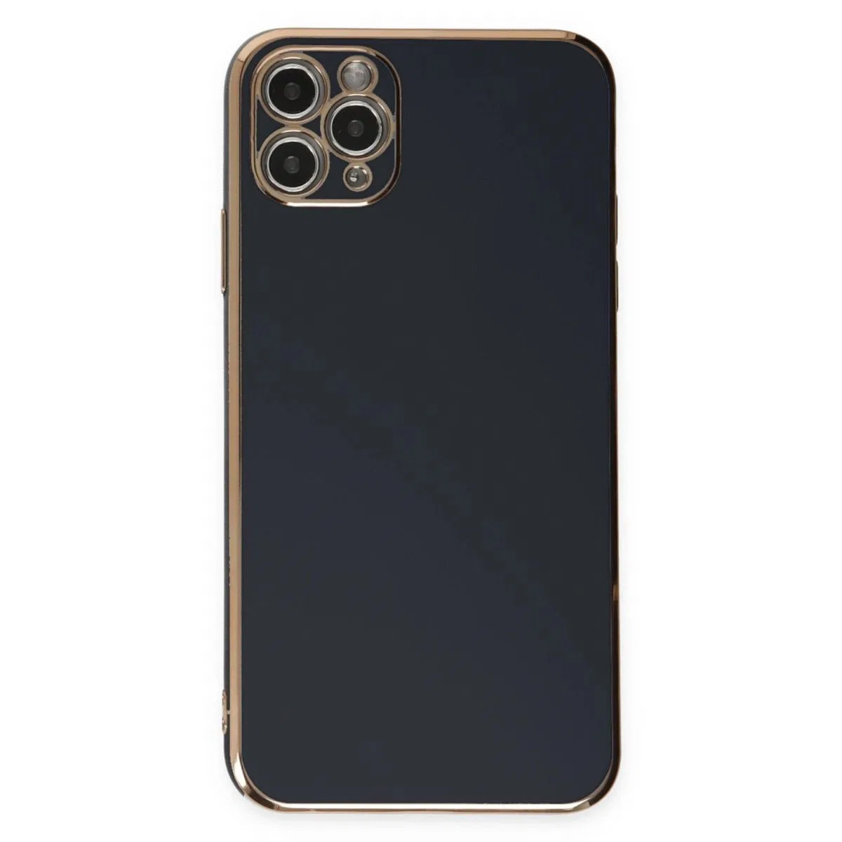 Apple İphone 11 Pro Max Kılıf Volet Silikon - Siyah