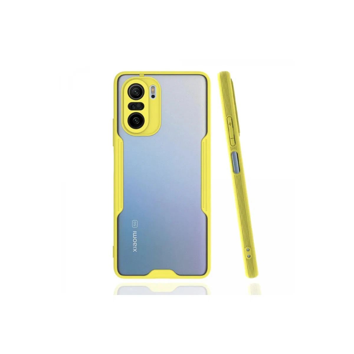 Xiaomi Poco F3 Kılıf Platin Silikon - Sarı