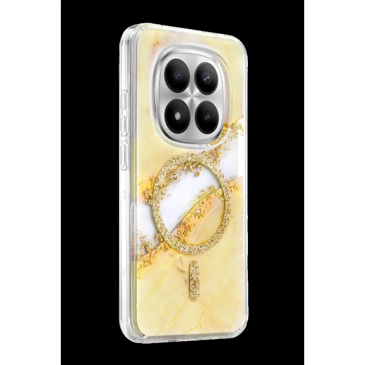 Onegif Xiaomi Redmi Note 15 Pro Plus 5g Lotus Simli Magsafe Kapak - Gümüş