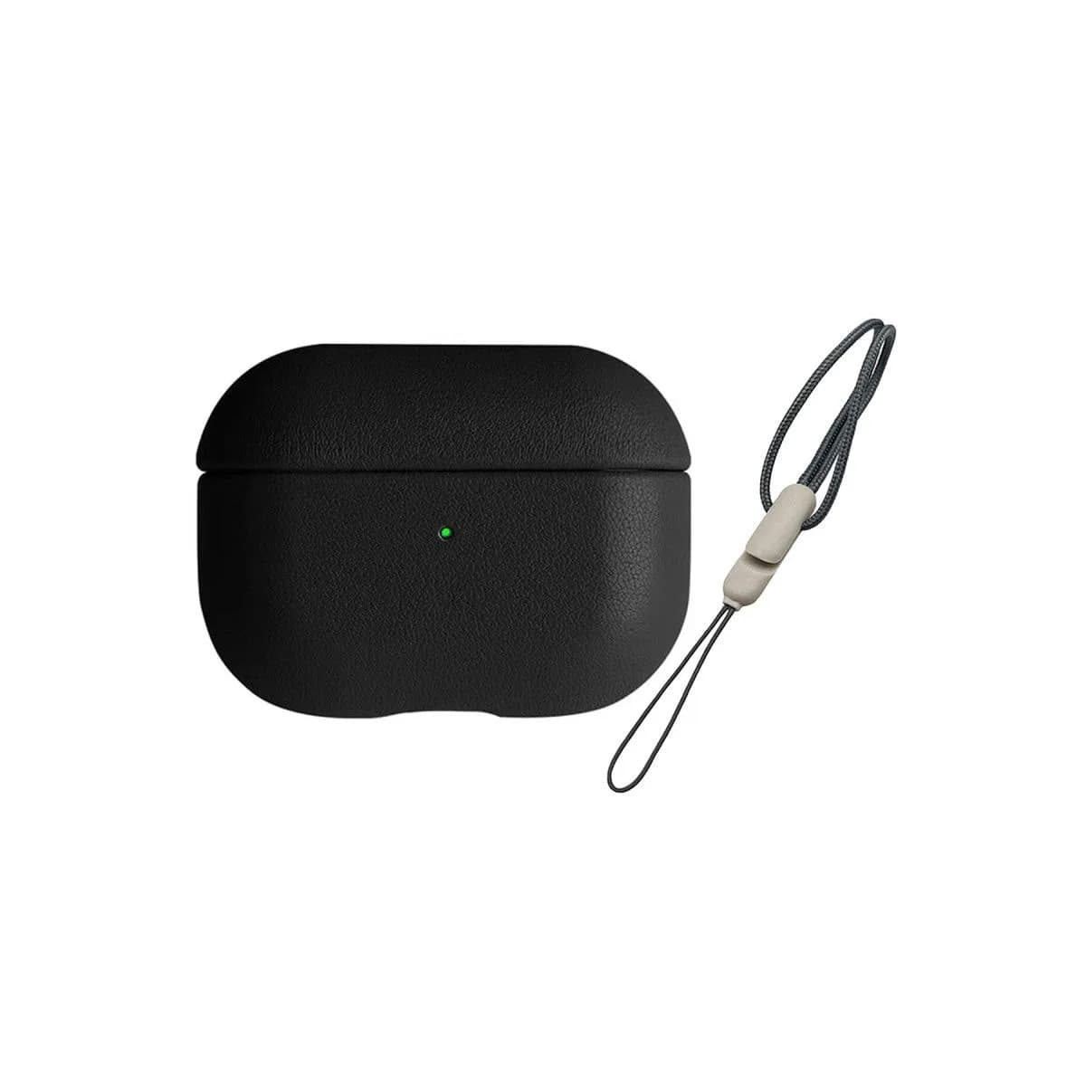 Apple Airpods 3 (3. nesil) 405 Deri Kılıf - Siyah