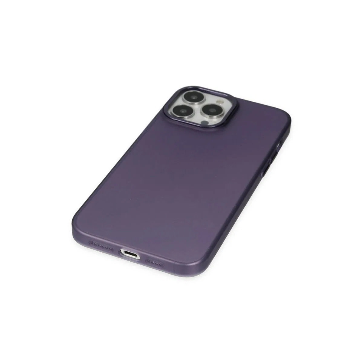Apple İphone 14 Pro Max Kılıf Modos Metal Kapak - Mor