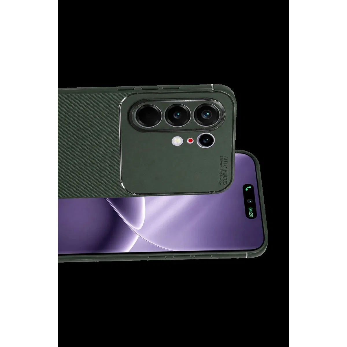 Tecno Camon 50 Pro 5g Auto Focus Karbon Kapak - Koyu Yeşil