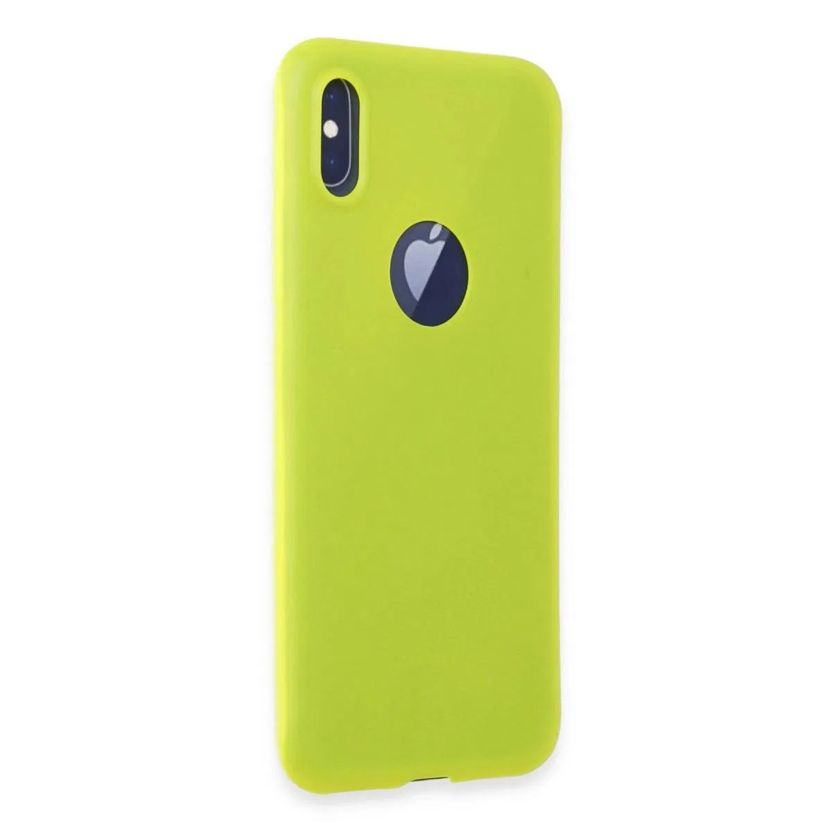 Apple İphone X Kılıf First Silikon - Parlak Sarı