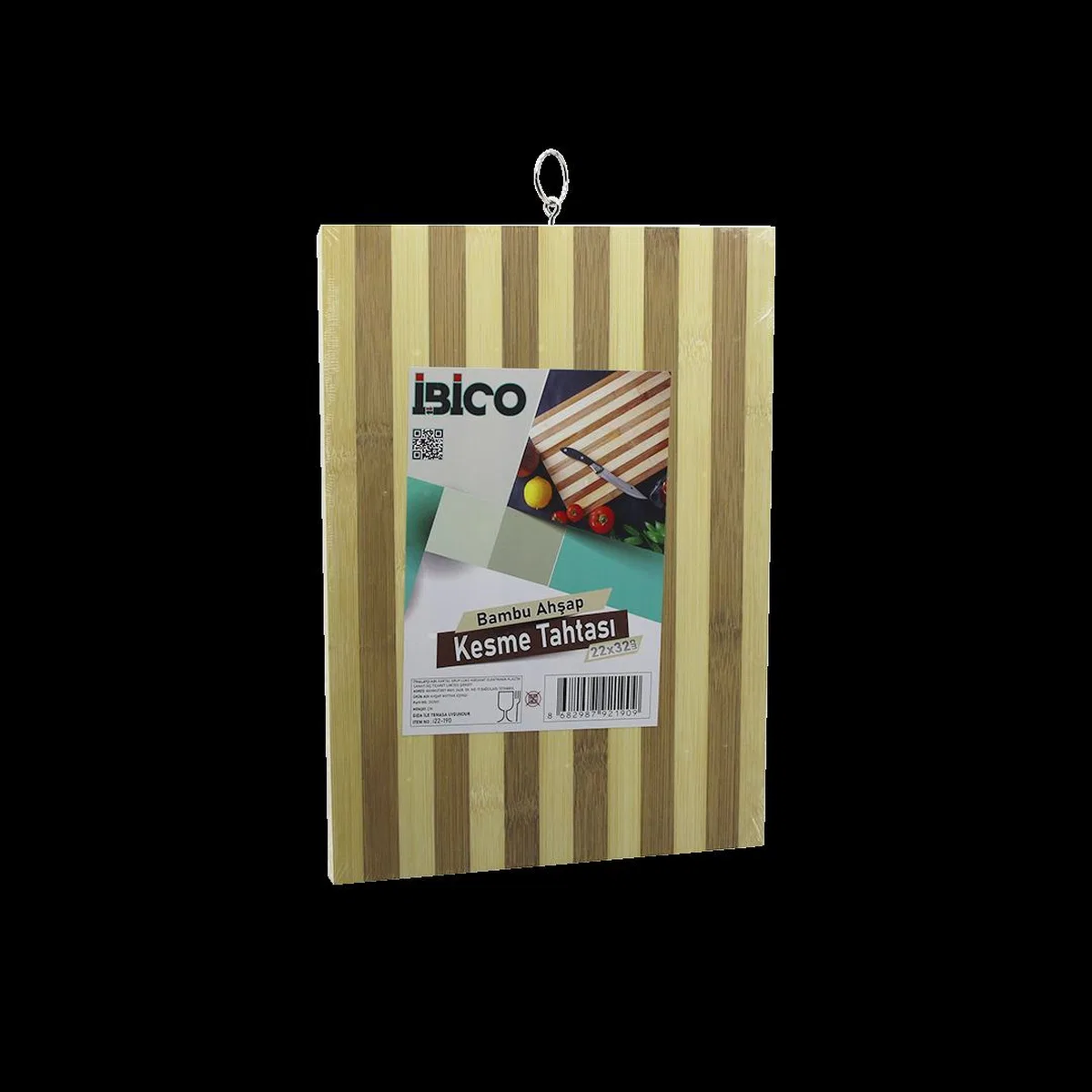Bambu Kesme Tahtası 22x32x1. 3 cm Metal Kulplu