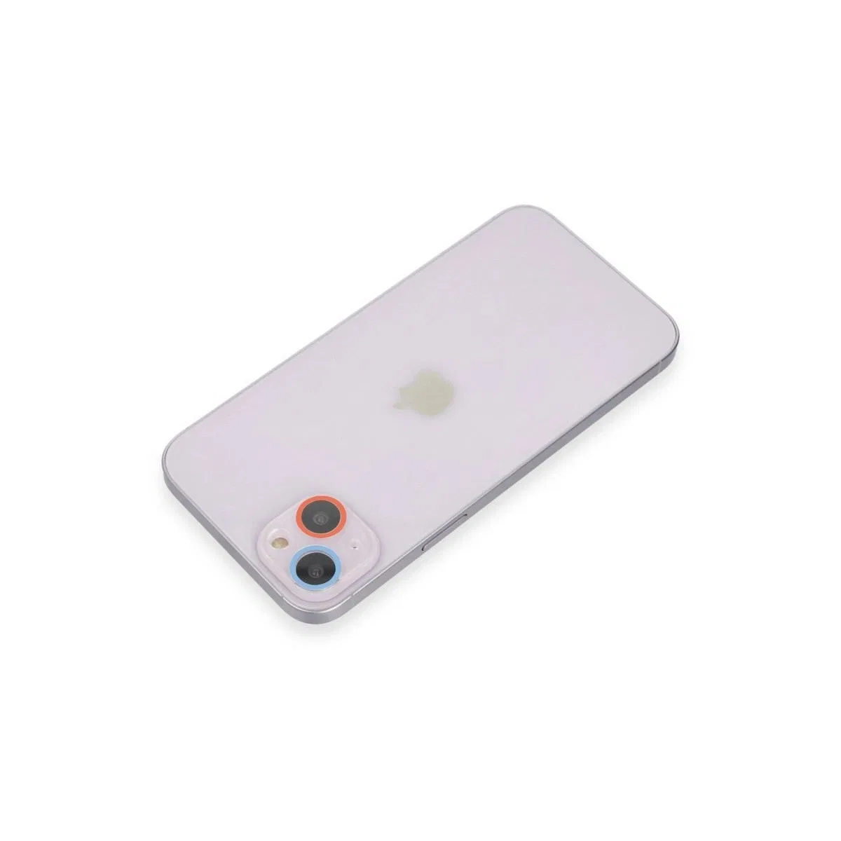 Apple İphone 13 Renkli Kamera Lens Koruma Cam - Pembe-mavi