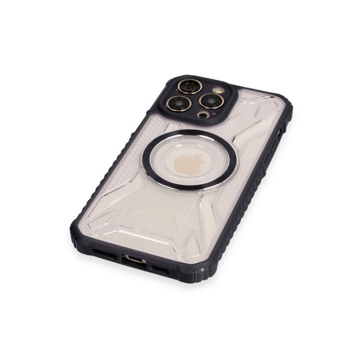 Apple İphone 12 Pro Max Kılıf Prag Magneticsafe Kapak - Siyah
