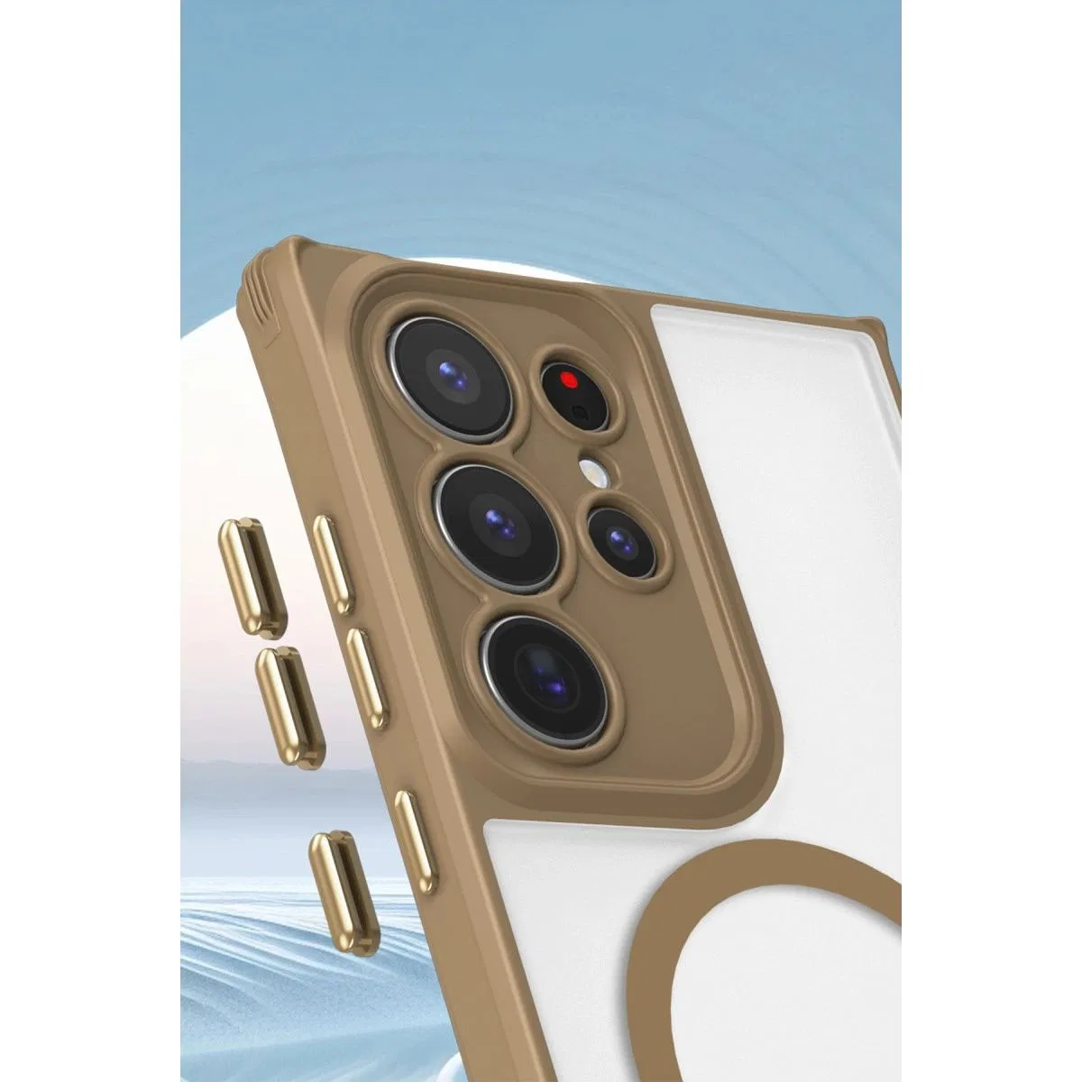 Samsung Galaxy S25 Ultra Kılıf Enka Magsafe Silikon Kılıf - Siyah