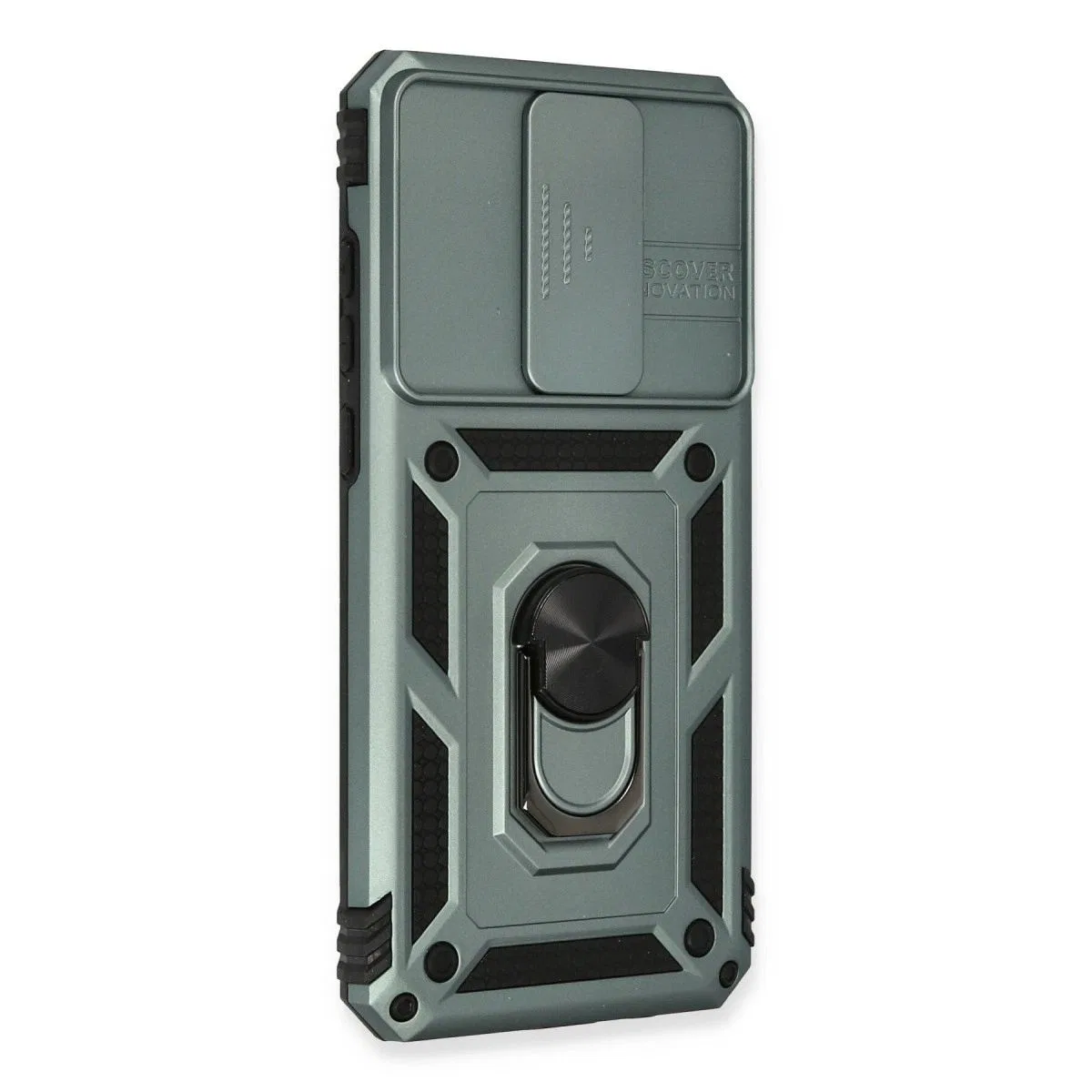 Xiaomi Redmi Note 8 Pro Kılıf Pars Lens Yüzüklü Silikon - Yeşil