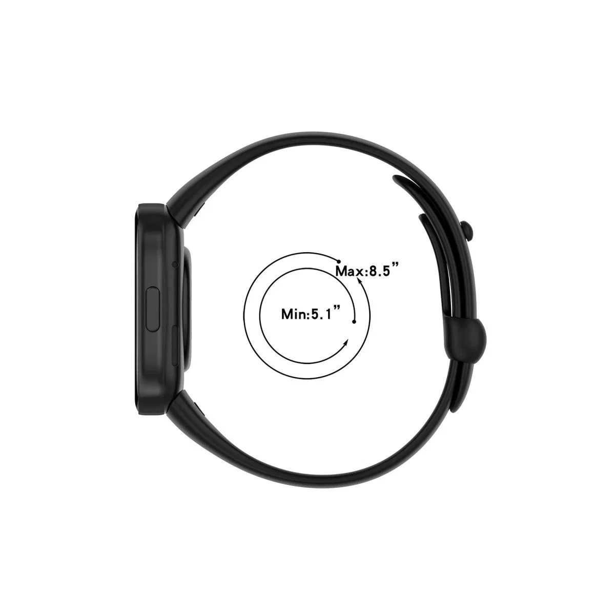 Xiaomi Redmi Watch 3 Origin Silikon Kordon (saat Değildir) - Siyah