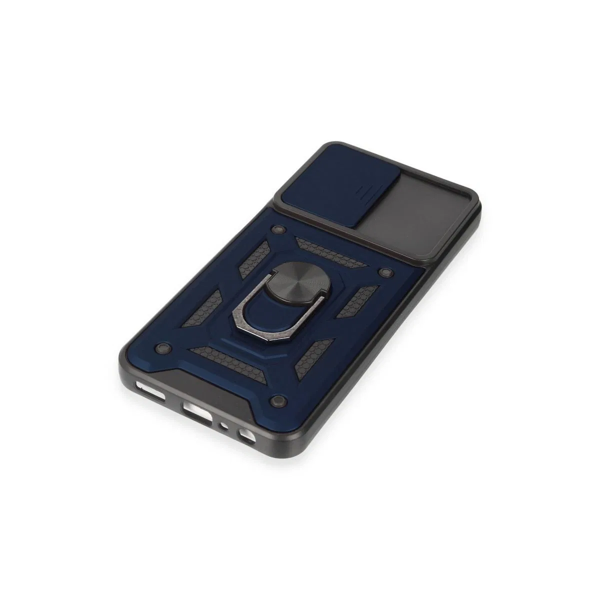 Samsung Galaxy M14 5g Kılıf Pars Lens Yüzüklü Silikon - Lacivert