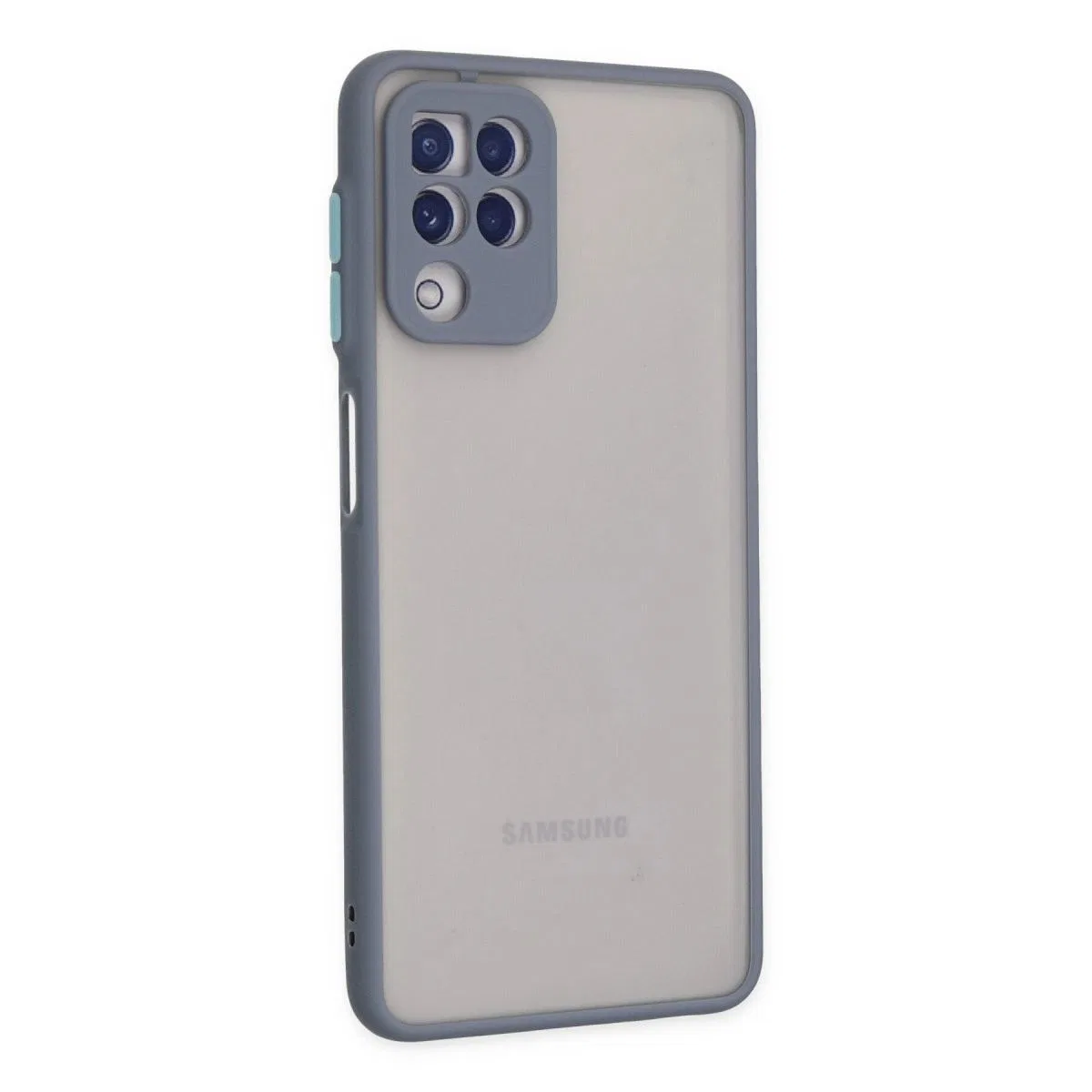 Samsung Galaxy A22 Kılıf Montreal Silikon Kapak - Gri