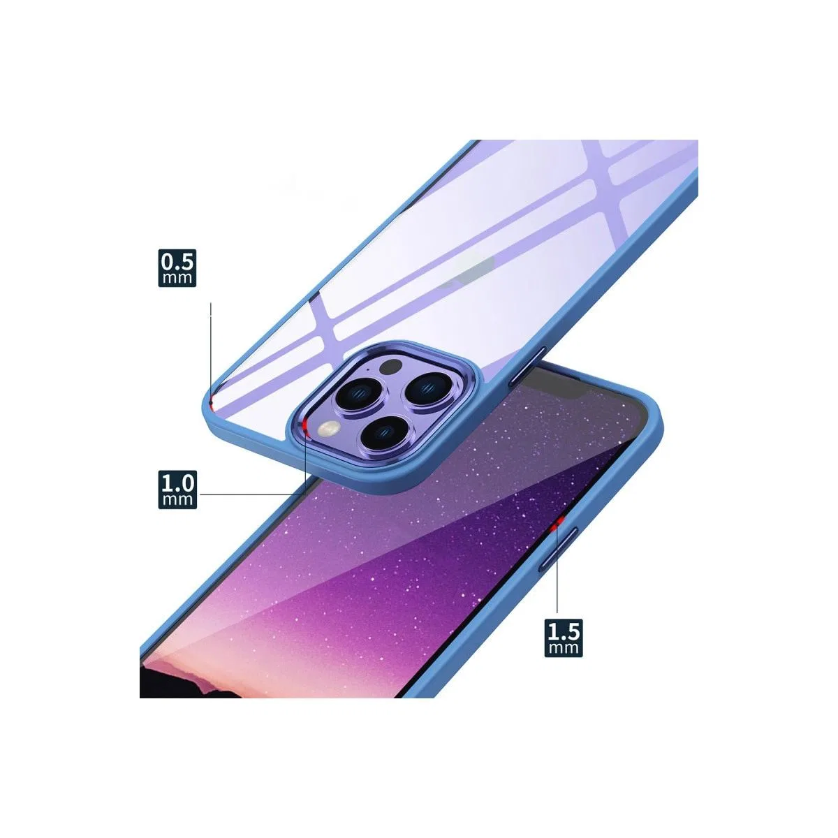 Apple İphone 14 Pro Max Kılıf Power Silikon - Lila