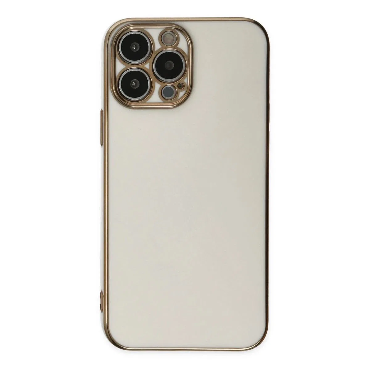 Apple İphone 14 Pro Max Kılıf Volet Silikon - Beyaz