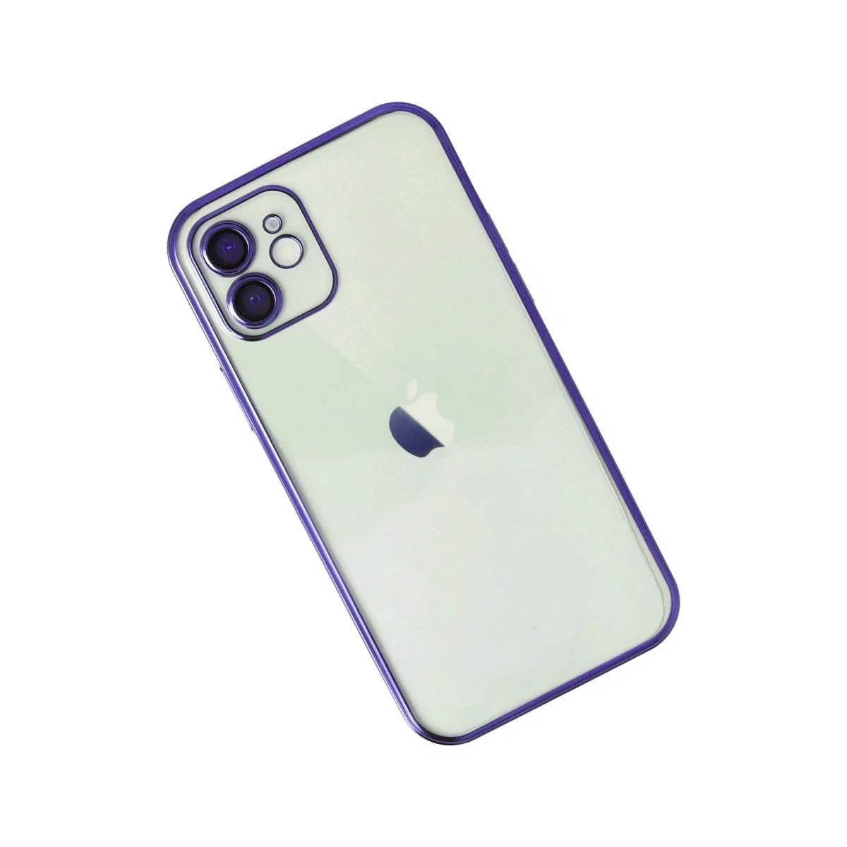 Apple İphone 12 Kılıf Razer Lensli Silikon - Mor