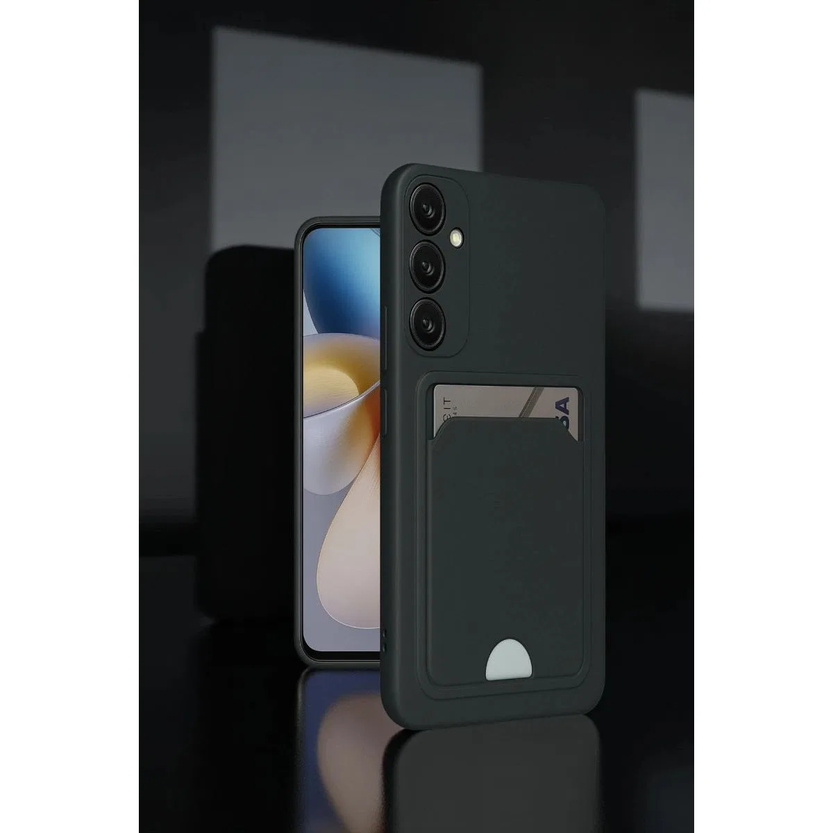 Samsung Galaxy A26 Kılıf Kelvin Kartvizitli Silikon - Lila