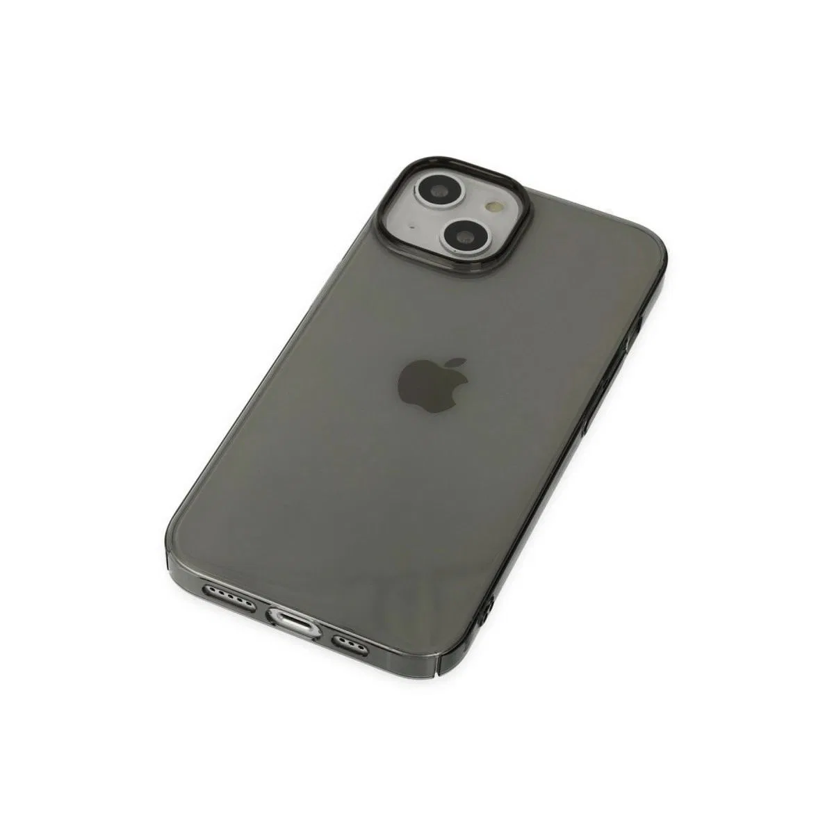 Apple İphone 14 Plus Kılıf Pc Sert Şeffaf Kapak - Siyah