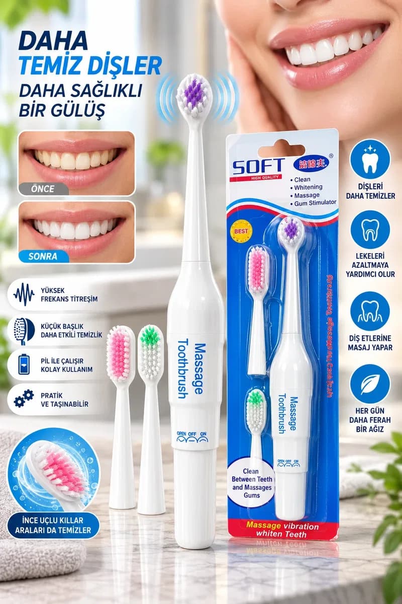 Yüksek Frekans Titreşimli Elektrikli Diş Fırçası