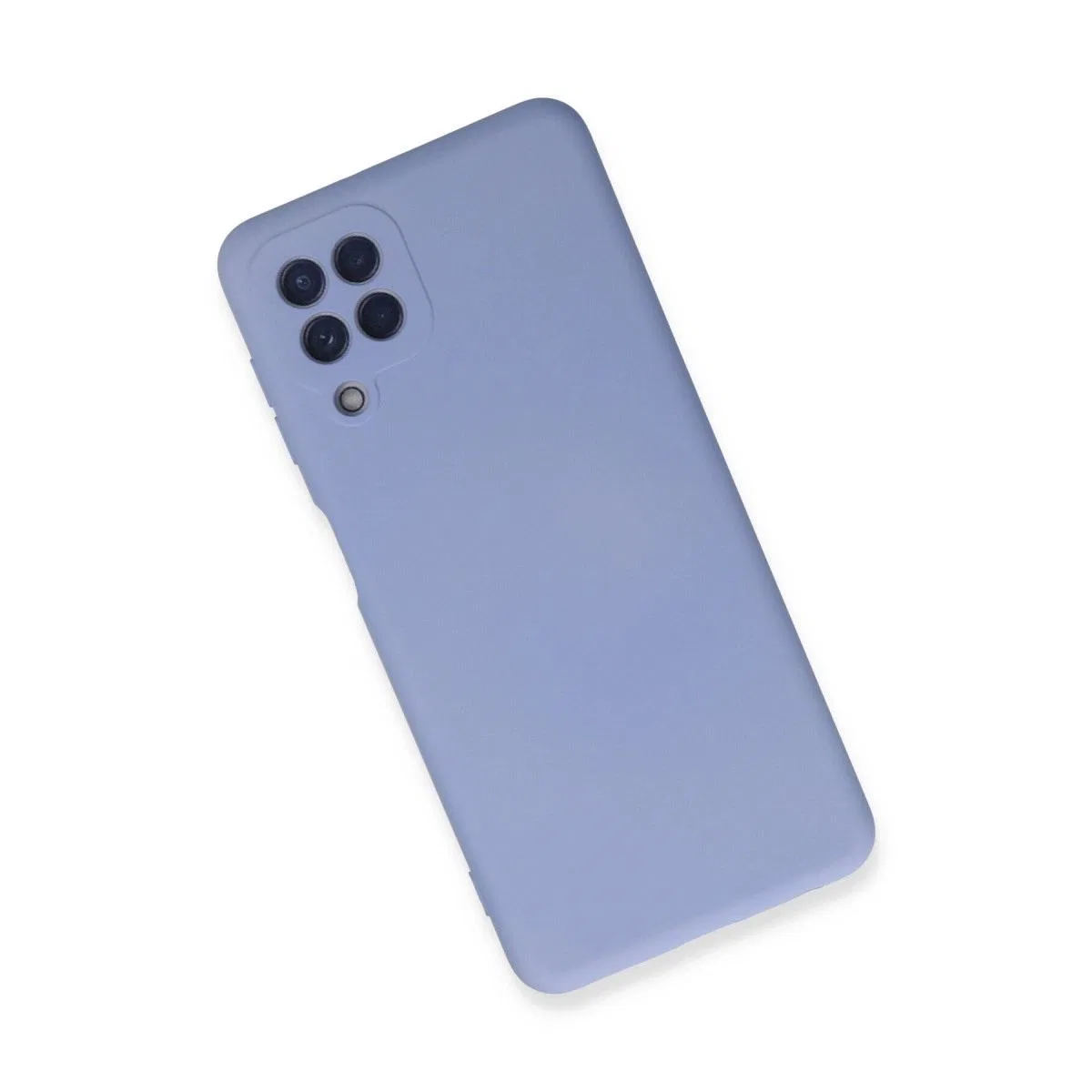 Samsung Galaxy A22 Kılıf Nano İçi Kadife Silikon - Lila