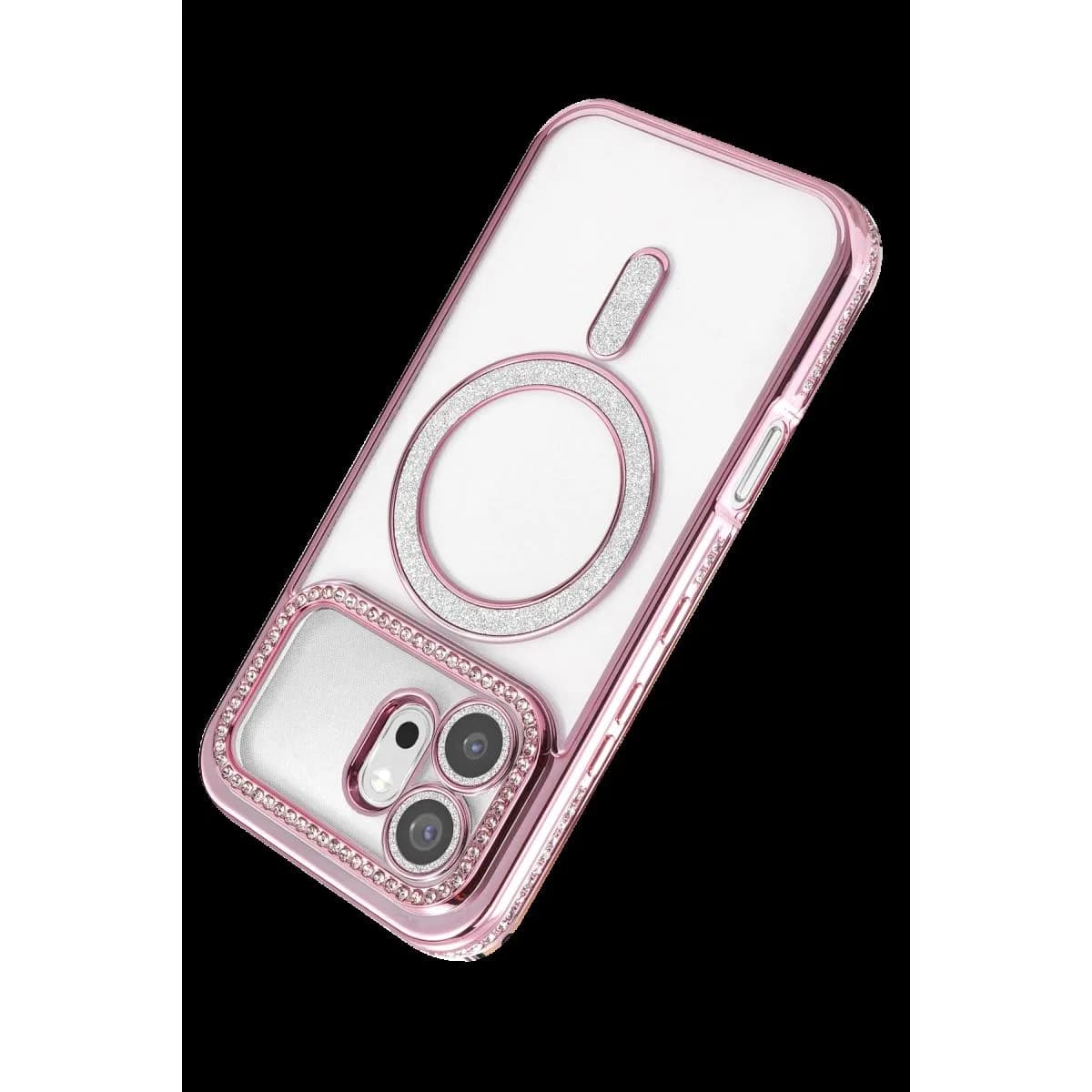 Huawei Honor 600 Joke Simli Magneticsafe Kılıf - Pembe