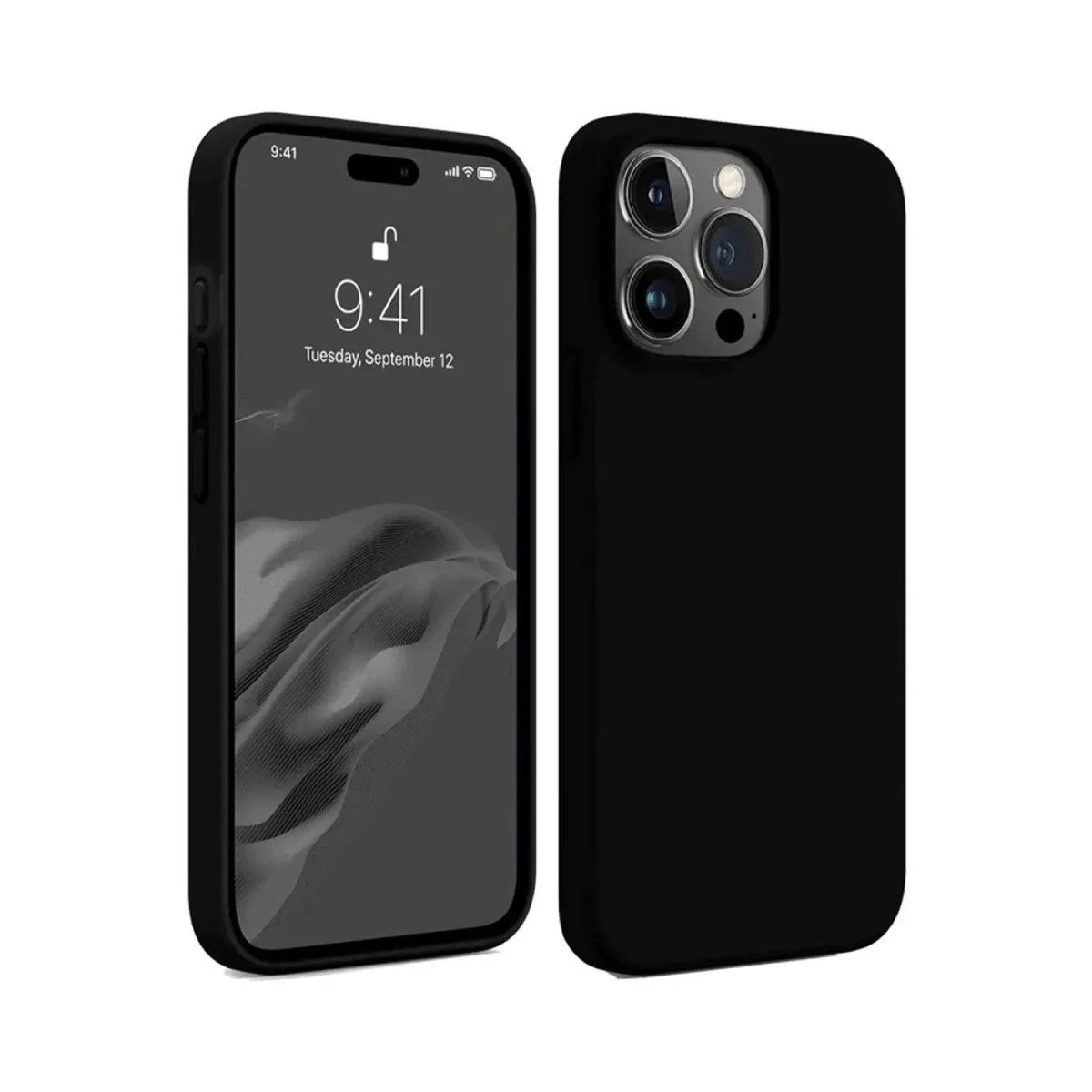 Apple İphone 15 Pro Kılıf First Silikon - Siyah