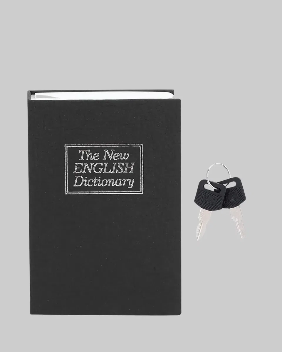 Gizli Kitap Kasa – Metal Gövdeli, Anahtarlı