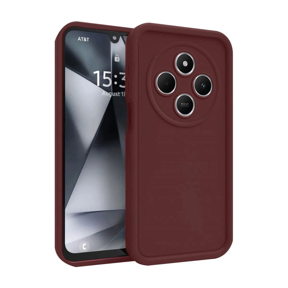 Xiaomi Redmi 14c Kılıf Viera Silikon - Bordo