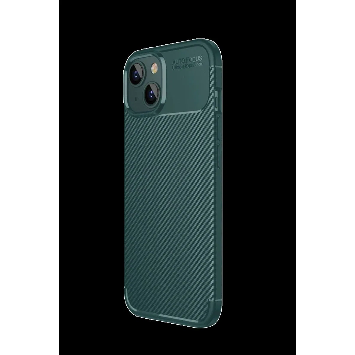 Apple İphone 15 Kılıf Auto Focus Karbon Kapak - Yeşil