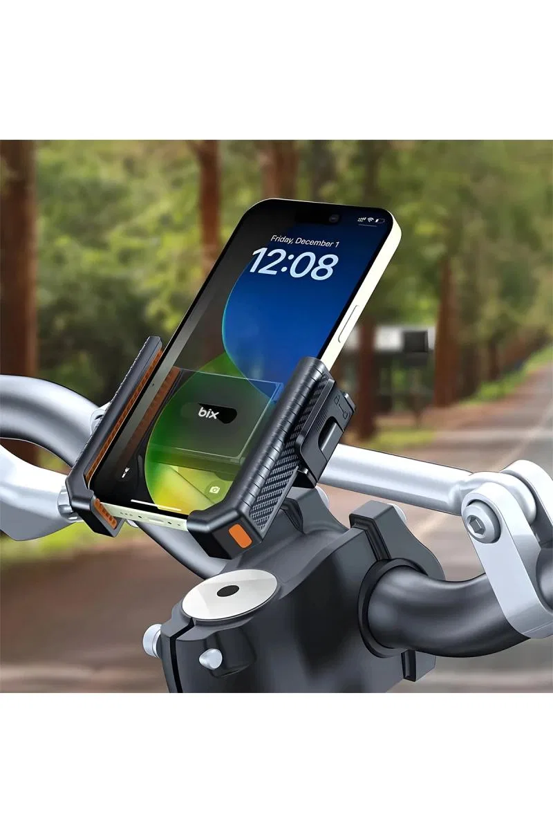 Gidon Bağlantılı Bisiklet Motosiklet İçin Esnek Abs 4-7. 8″ İnç Telefon Tutucu 360° Dönebilen Tasarım