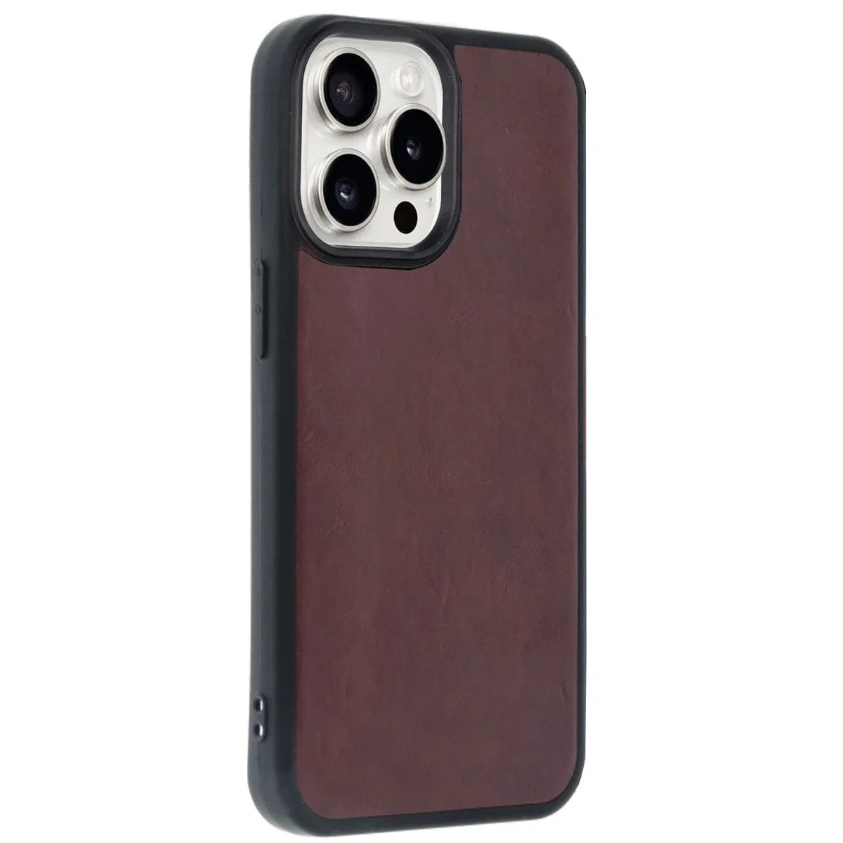 Apple İphone 14 Pro Max Kılıf Aras Deri Kapak - Bordo