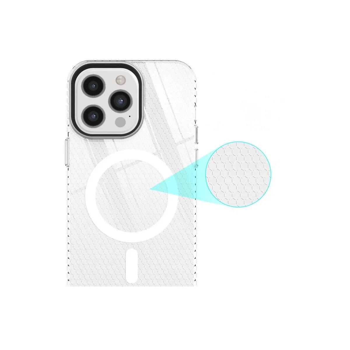 Apple İphone 12 Pro Max Kılıf Beta Magneticsafe Silikon - Şeffaf