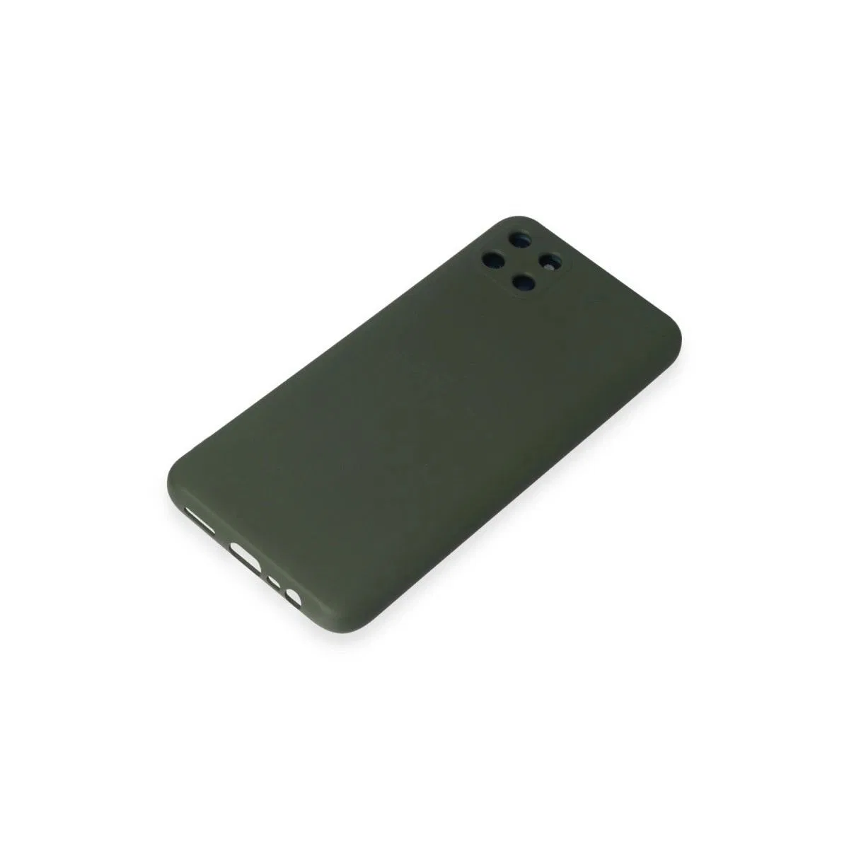 Realme C11 Kılıf Nano İçi Kadife Silikon - Koyu Yeşil