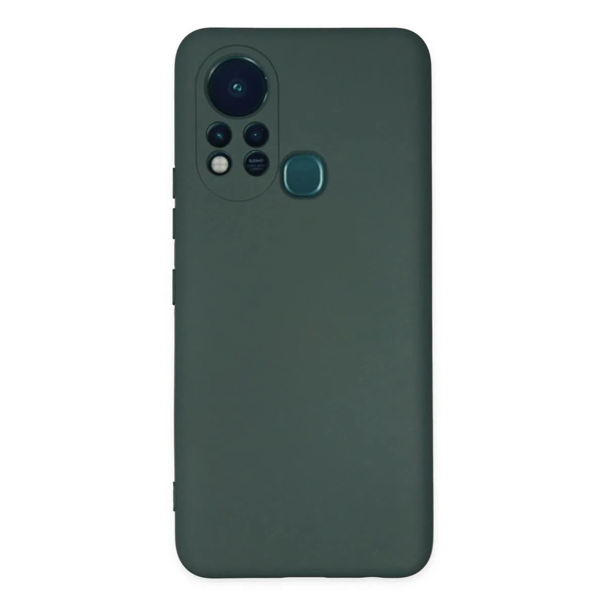 İnfinix Hot 11s Kılıf Nano İçi Kadife Silikon - Koyu Yeşil