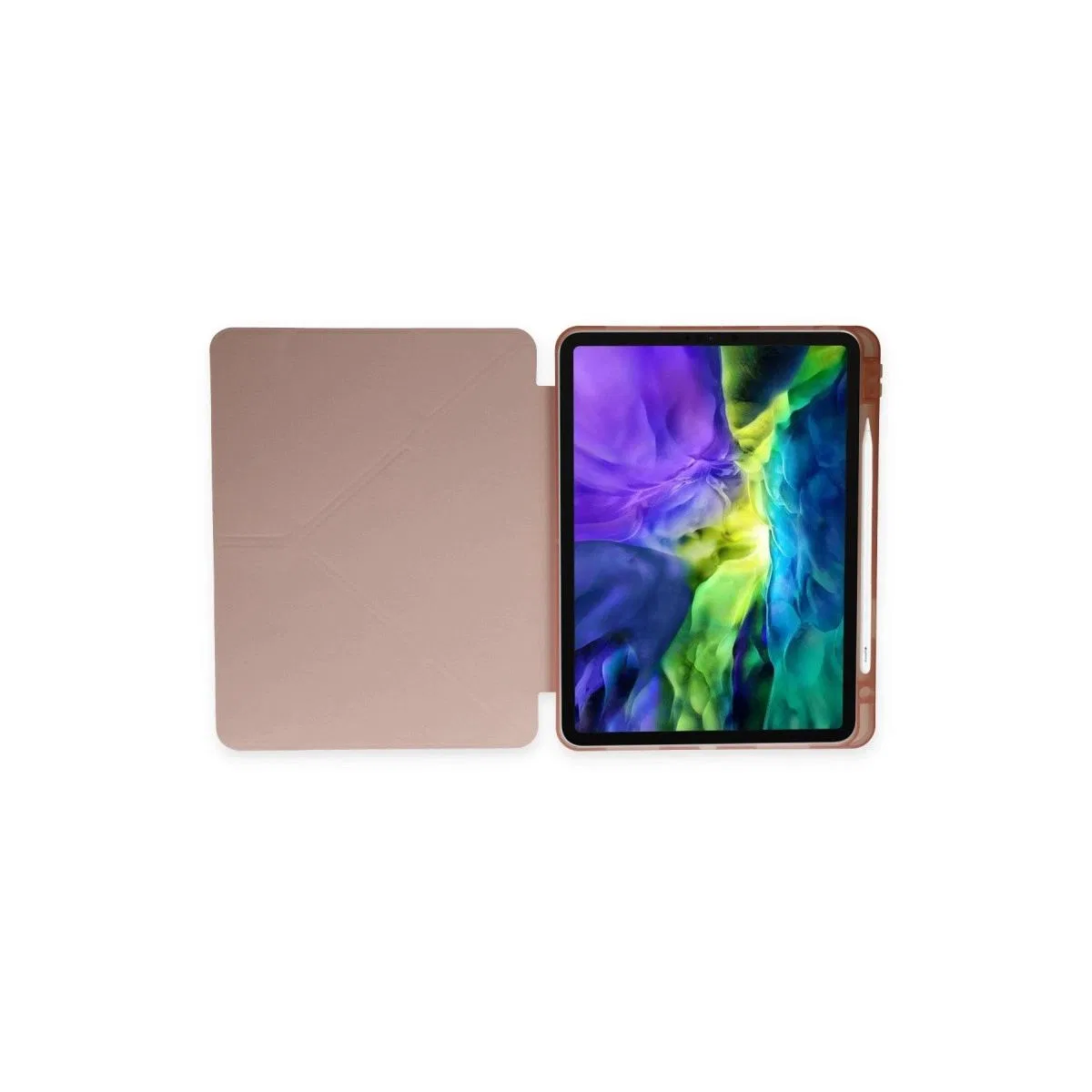 Apple İpad Air 4 10. 9 Kılıf Kalemlikli Mars Tablet Kılıfı - Rose Gold