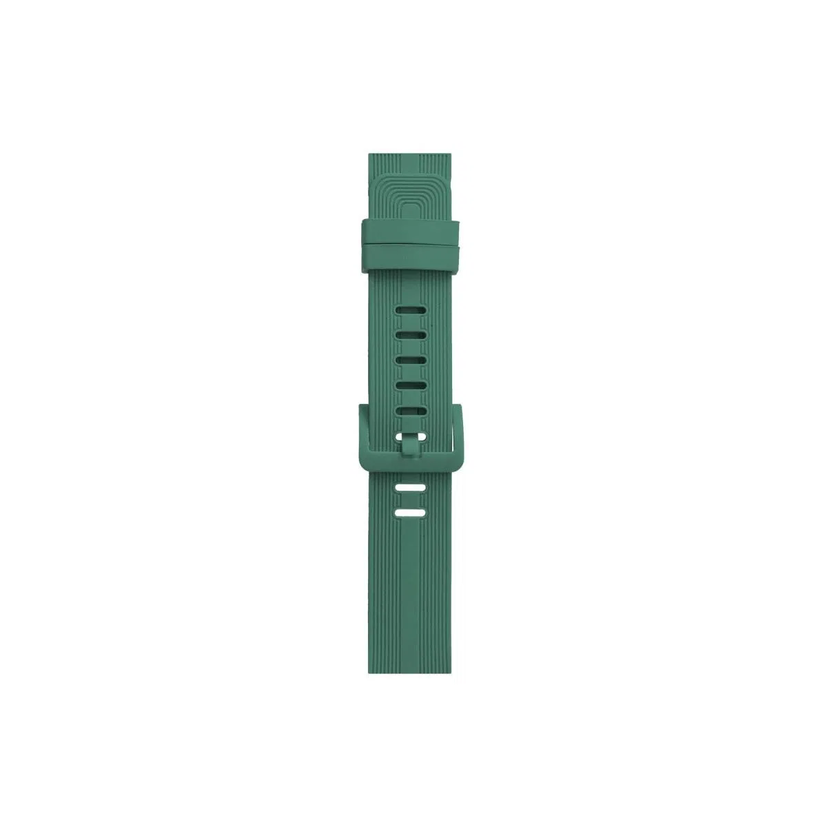 Apple Watch 38mm Kr408 Çizgili Silikon Kordon - Yeşil