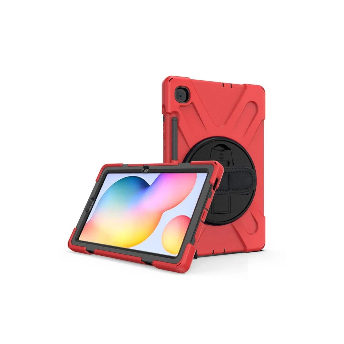Samsung Galaxy P610 Tab S6 Lite 10. 4 Kılıf Amazing Tablet Kapak - Kırmızı
