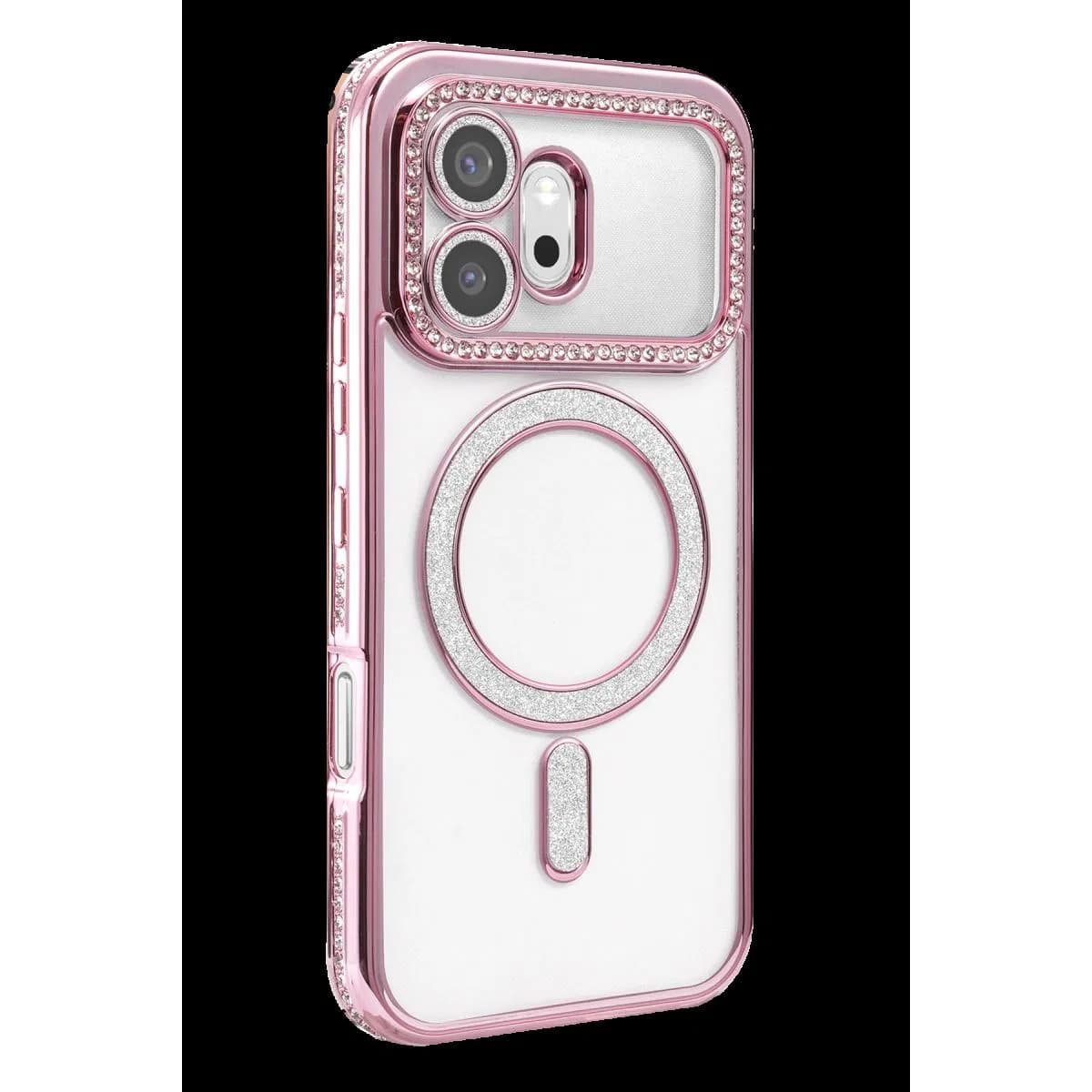 Huawei Honor 600 Joke Simli Magneticsafe Kılıf - Pembe
