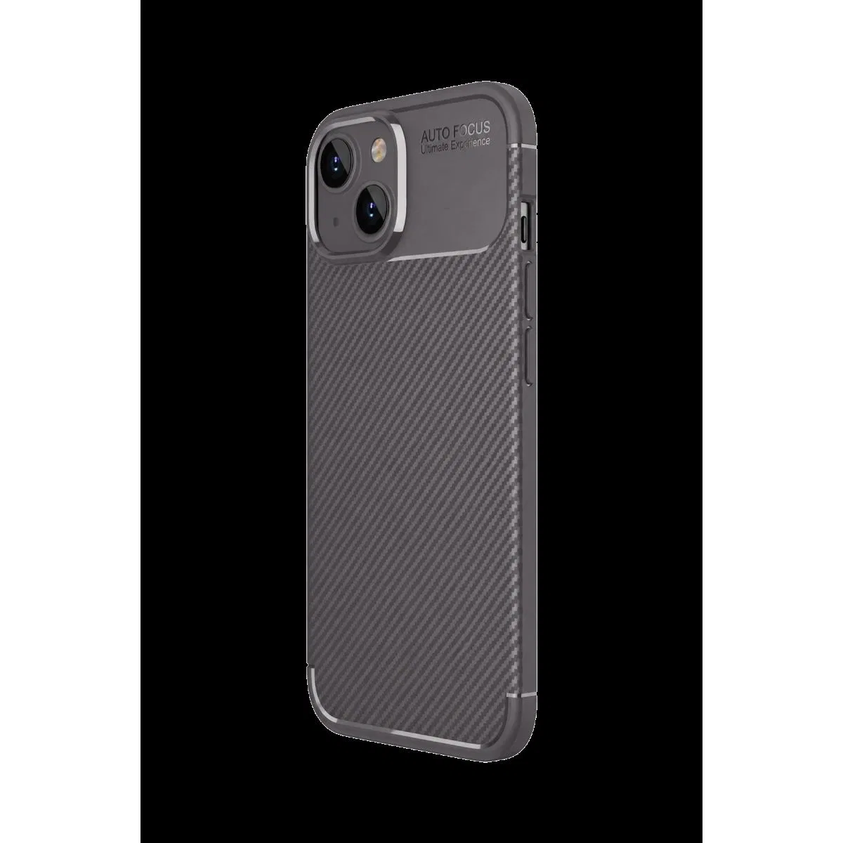 Apple İphone 15 Kılıf Auto Focus Karbon Kapak - Gri