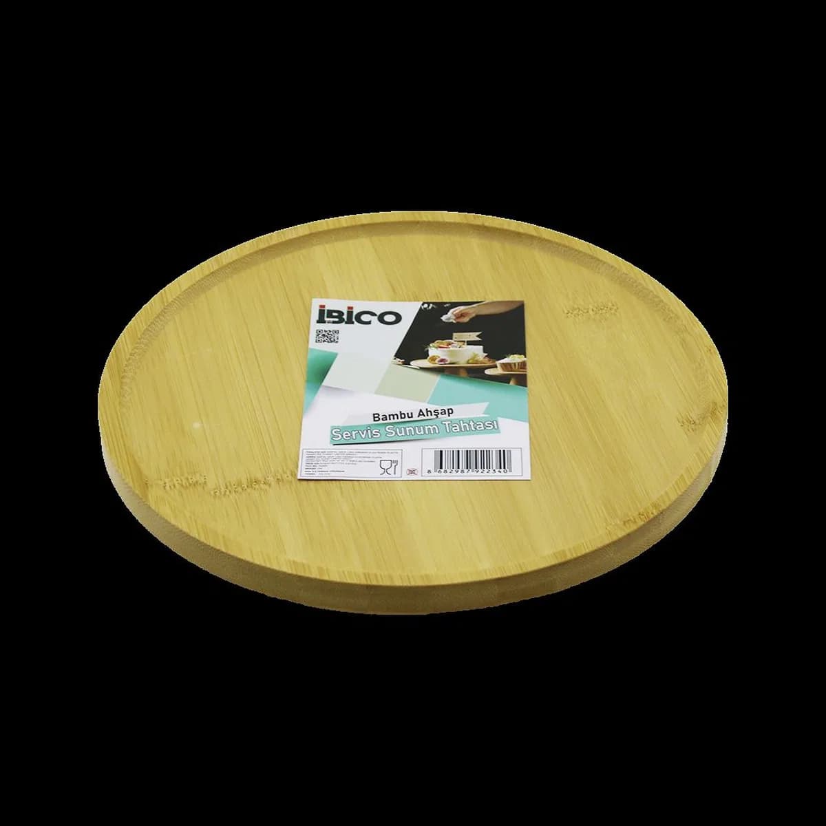 Bambu Yuvarlak Sunum Tepsisi 24. 5 cm Ayaklı