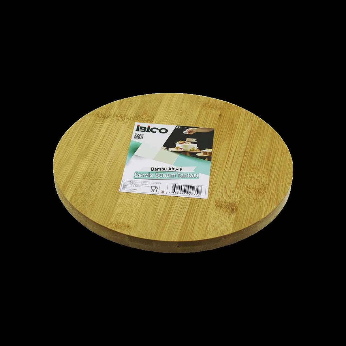Ayaklı Bambu Sunum Tepsisi 24. 5 cm