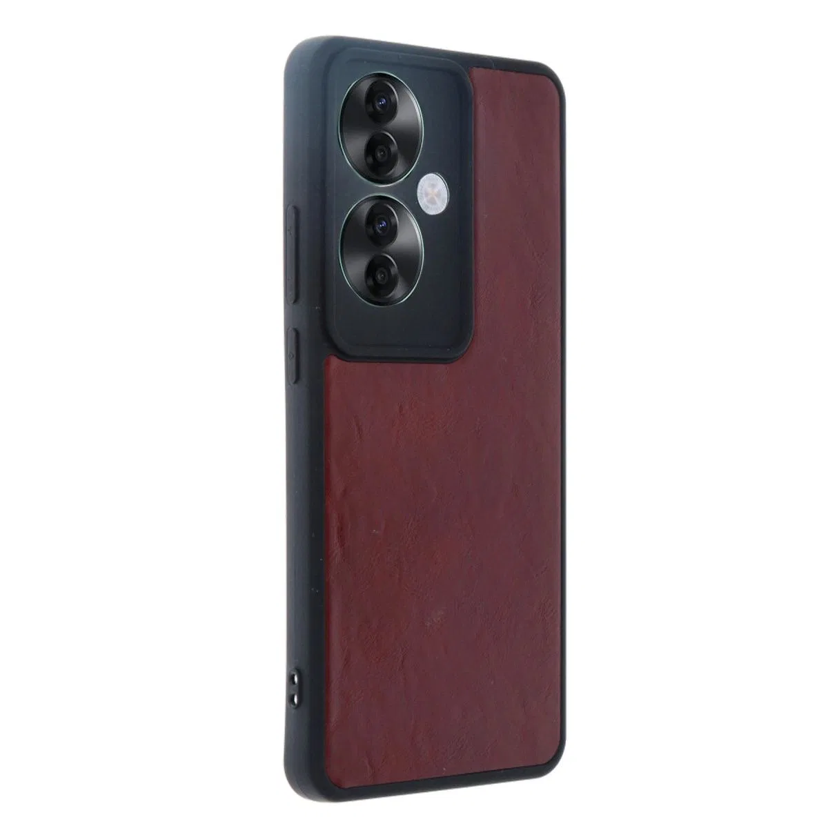 Oppo Reno 11f Kılıf Aras Deri Kapak - Bordo