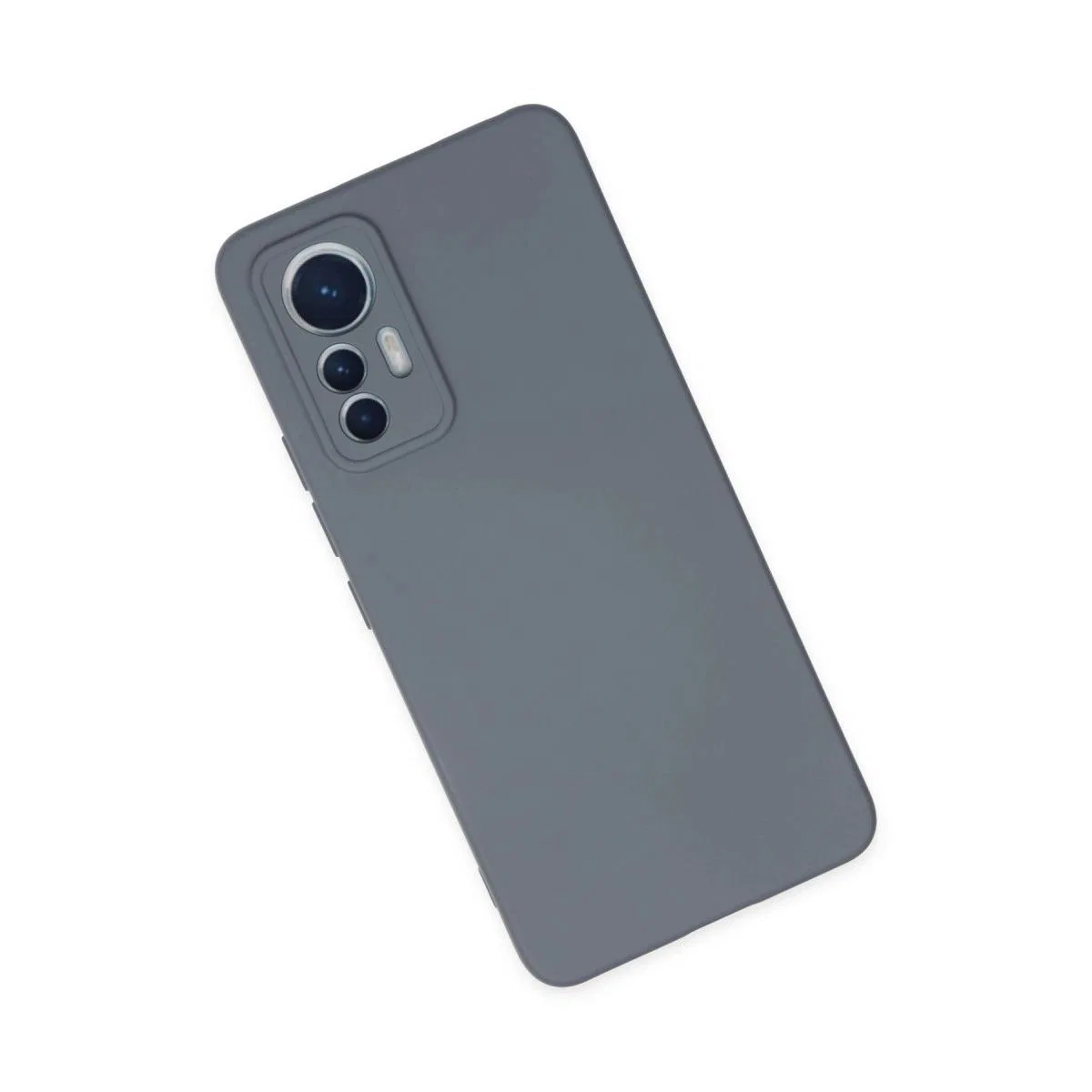 Xiaomi Mi 12 Lite Kılıf Nano İçi Kadife Silikon - Gri