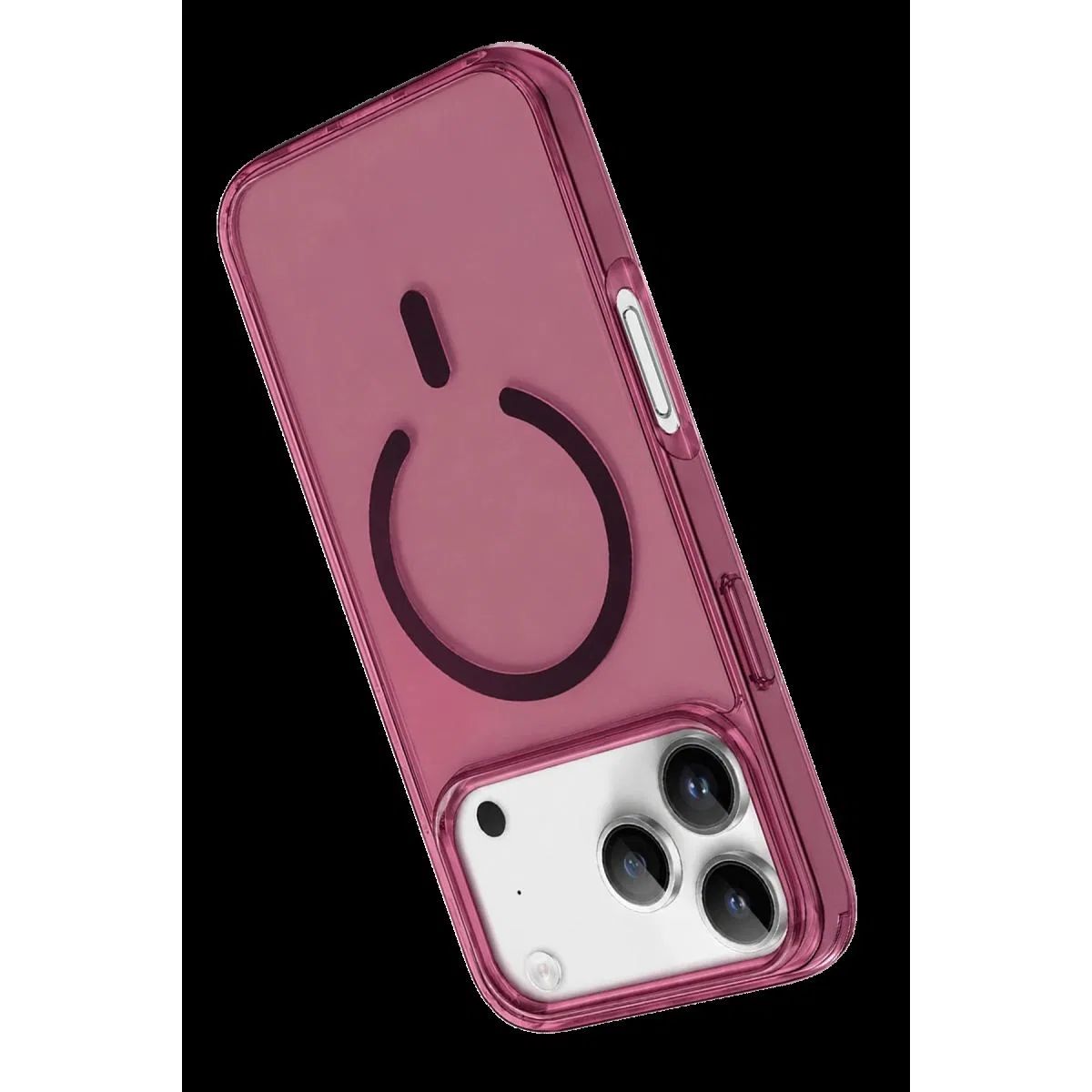 Newface Apple İphone 18 Pro Pc Real Magsafe Kapak - Bordo