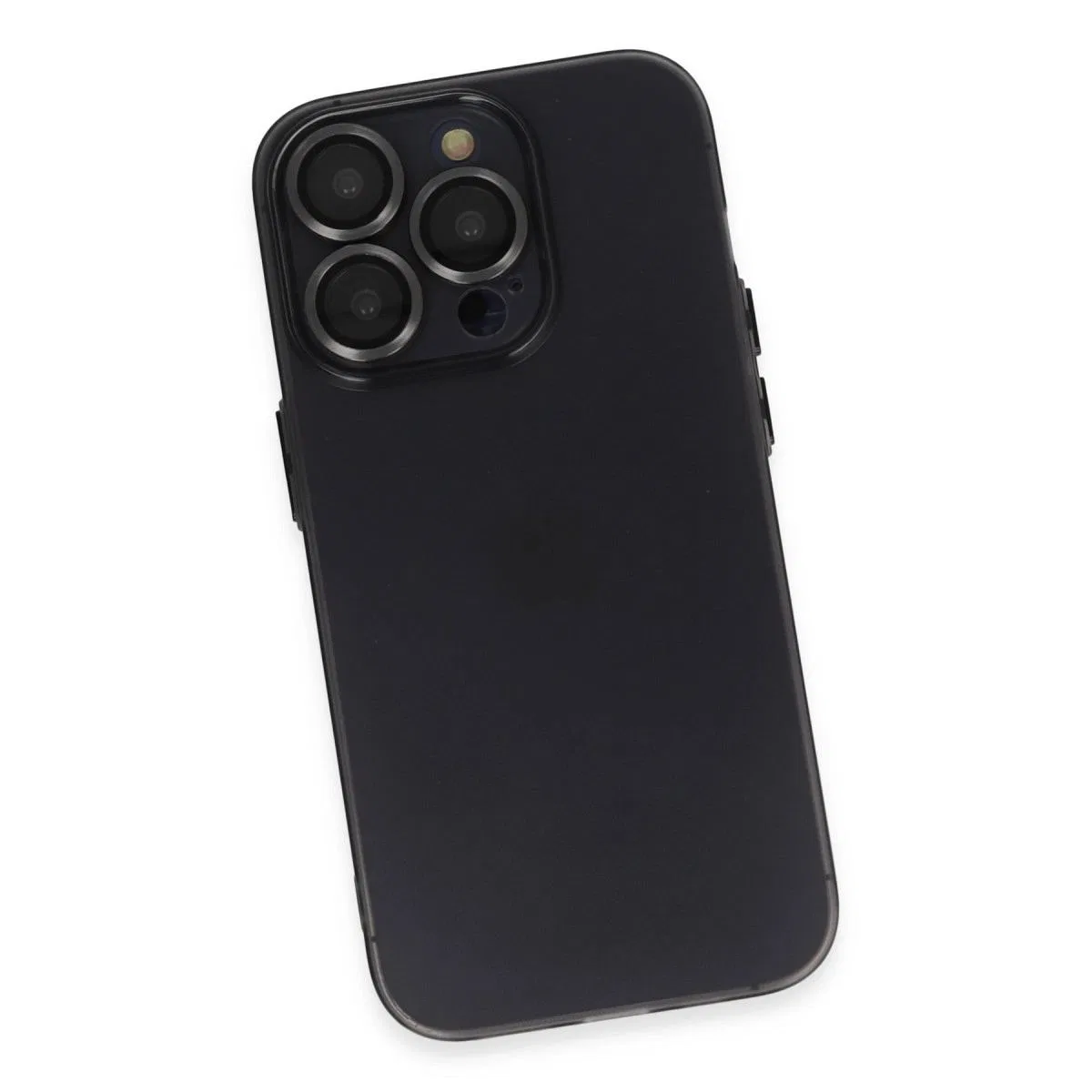 Apple İphone 13 Pro Max Kılıf Luko Lens Silikon - Siyah