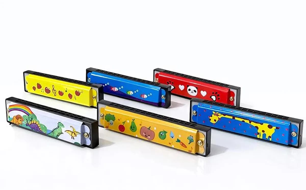 Desenli Metal Mızıka Alk4388