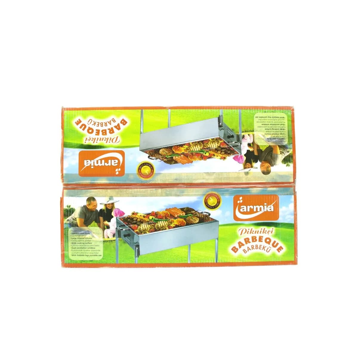 Paslanmaz Portatif Mangal 70 cm Ayaklı Standlı