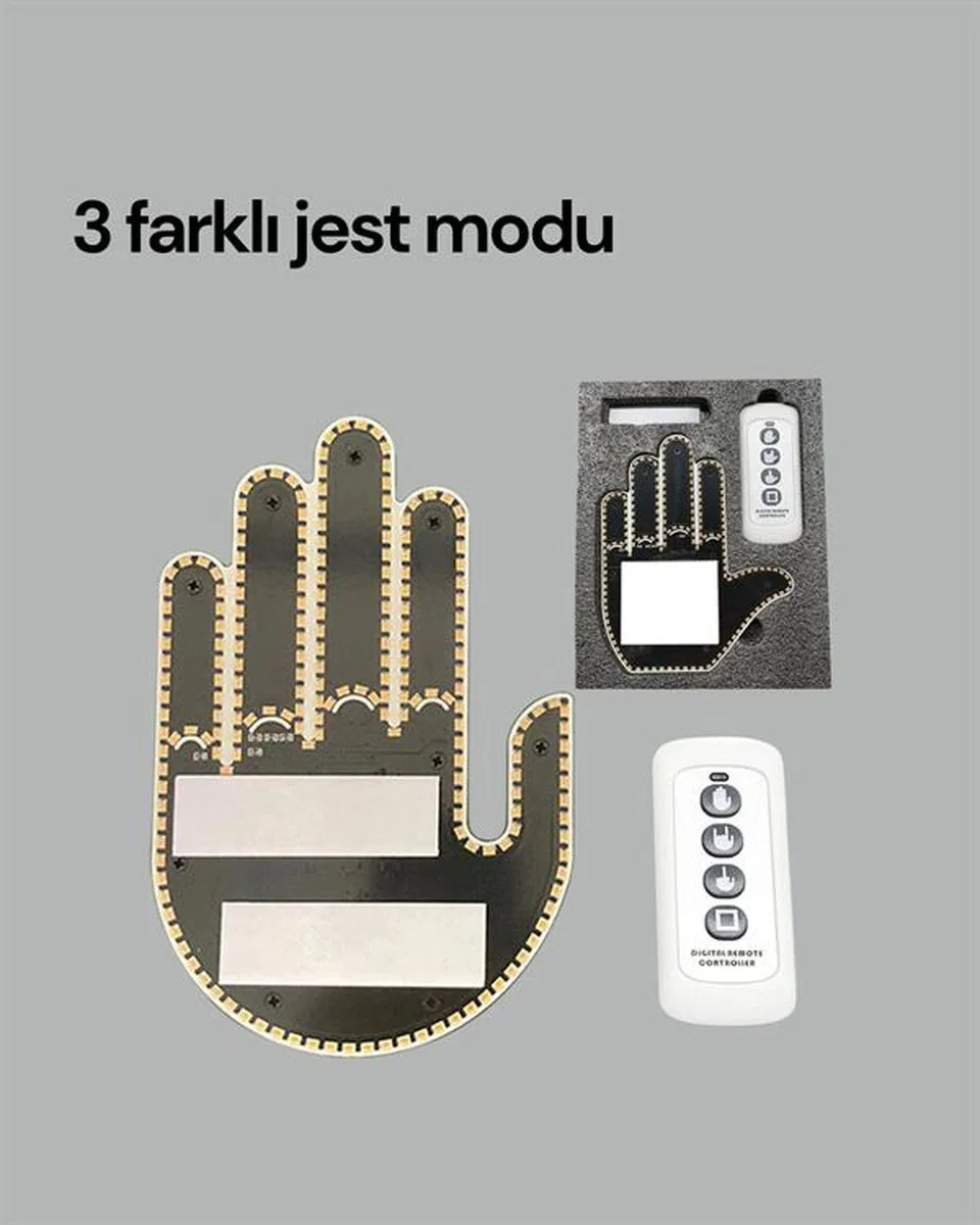 Yüksek Görünürlüklü Otomobil Işığı – 3 Modlu Led Arka Cam Aksesuarı, Pratik Ve Eğlenceli