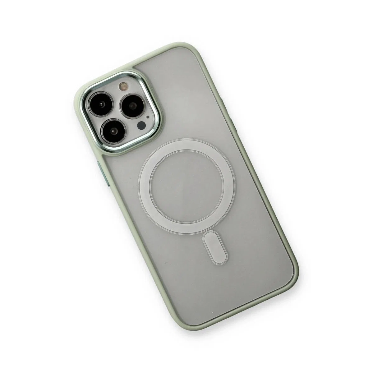 Apple İphone 14 Pro Max Kılıf Room Magneticsafe Silikon - Su Yeşili