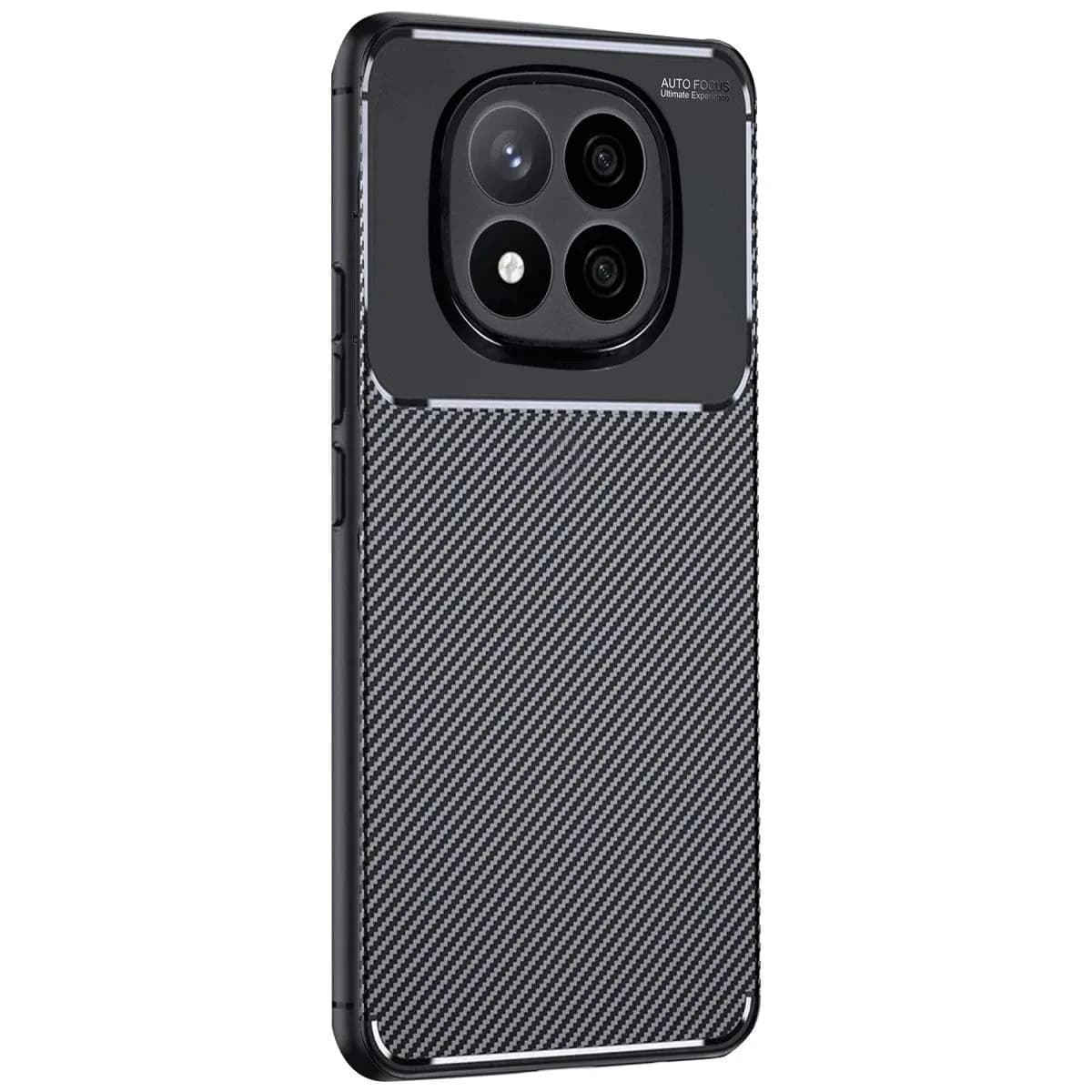 Xiaomi Redmi Note 14 Pro 4g Kılıf Auto Focus Karbon Kapak - Siyah