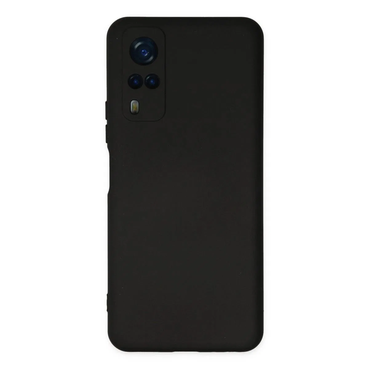 Vivo Y53s Kılıf Nano İçi Kadife Silikon - Siyah